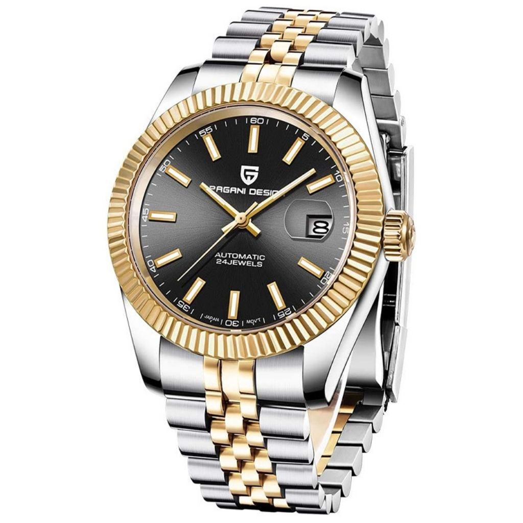 AutoWatch Royal Date Gold Black