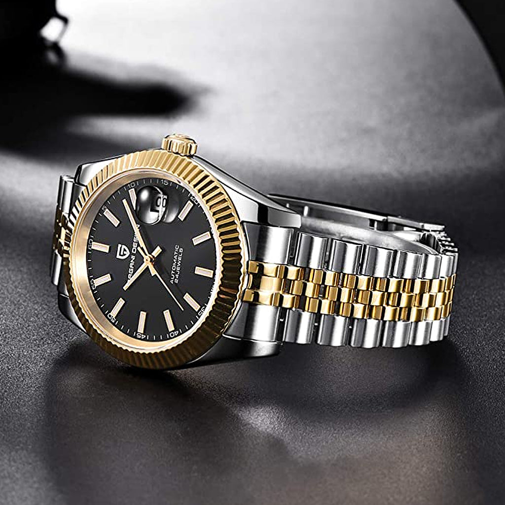 AutoWatch Royal Date Gold Black
