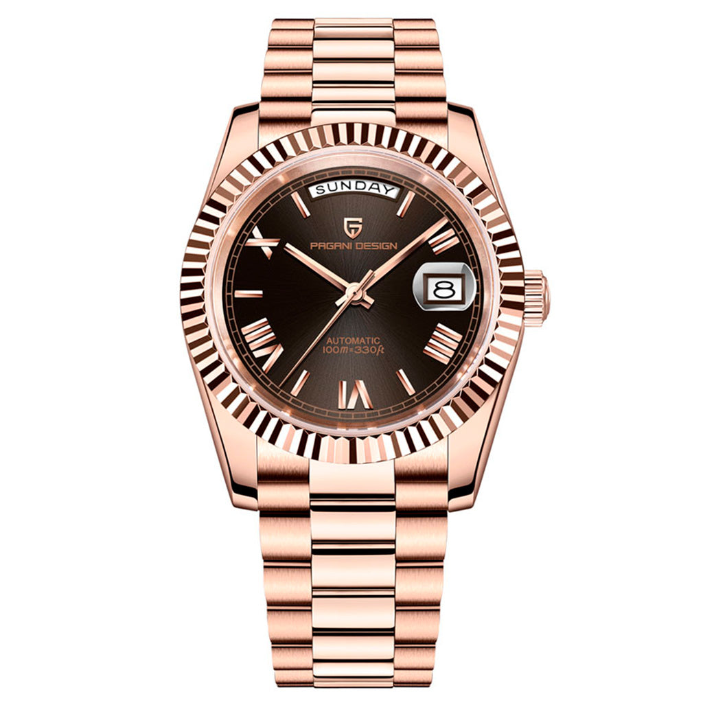 AutoWatch Supreme Date Rose Gold
