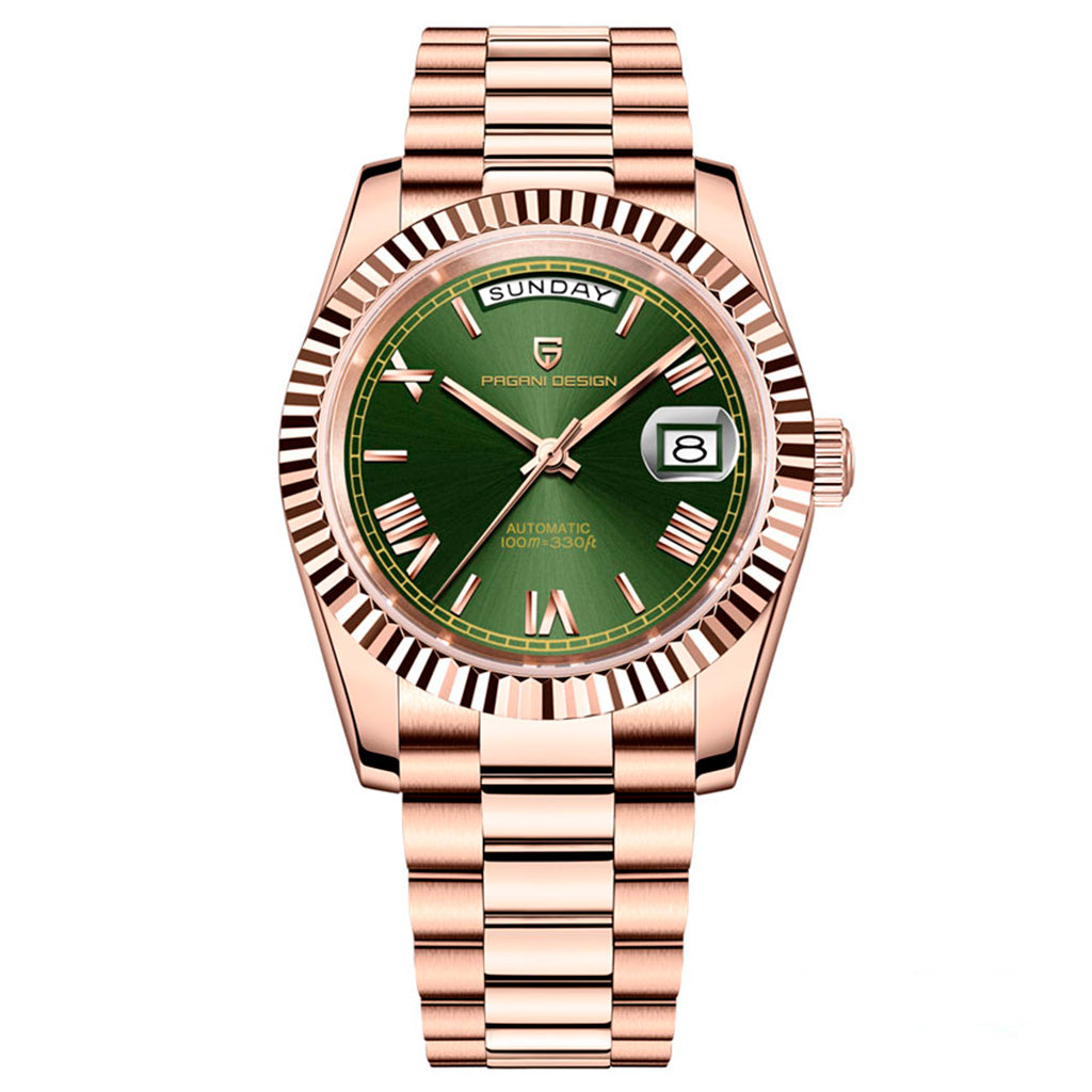 AutoWatch Supreme Date Gold Green