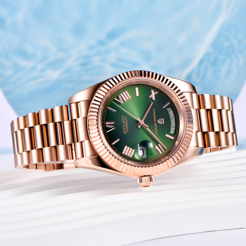 AutoWatch Supreme Date Gold Green