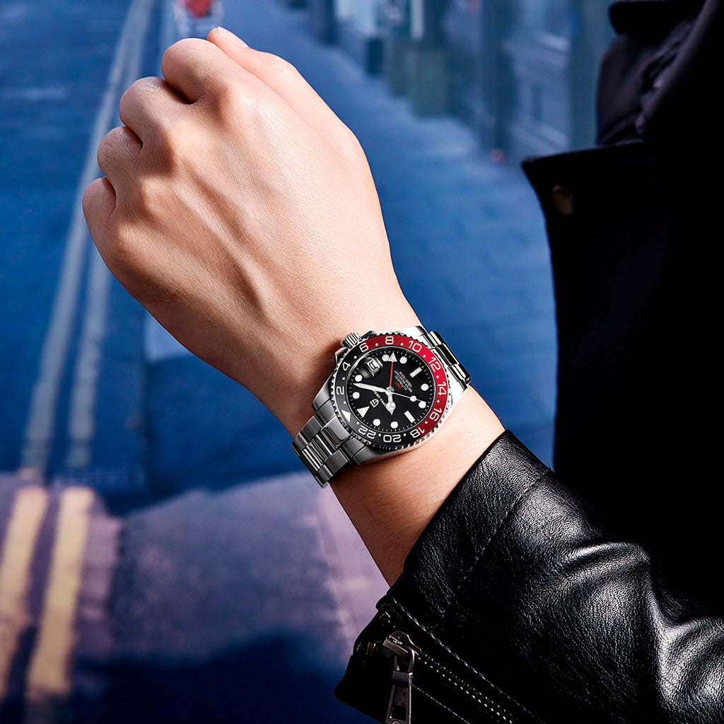 AutoWatch Skyborn Black and Red
