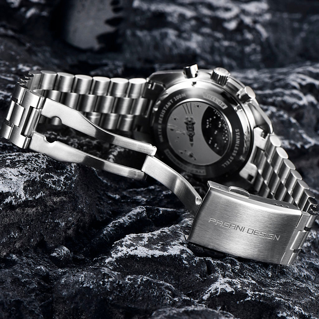 AutoWatch Speedster Silver White