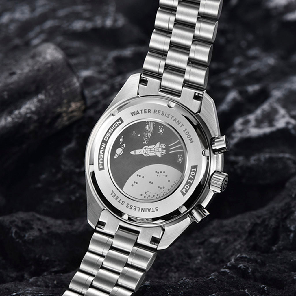 AutoWatch Speedster Silver White