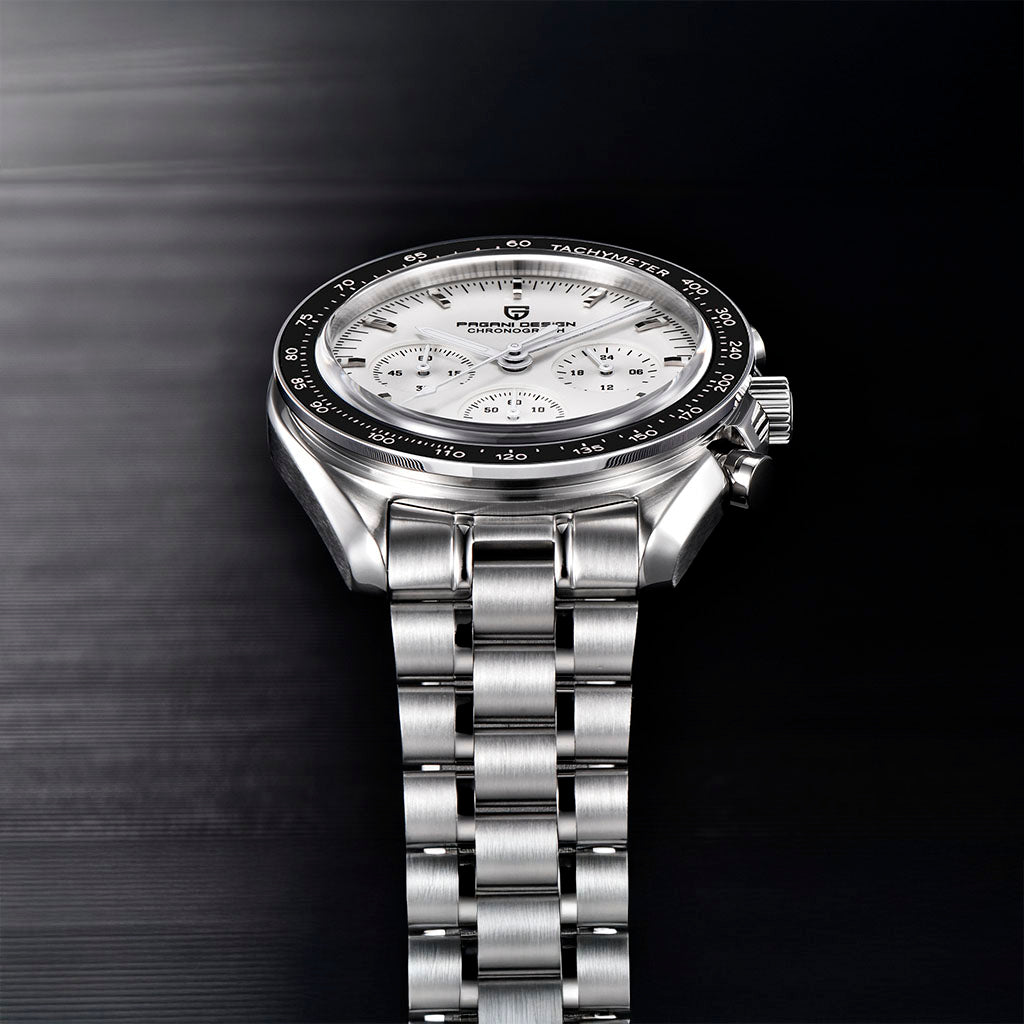 AutoWatch Speedster Silver White