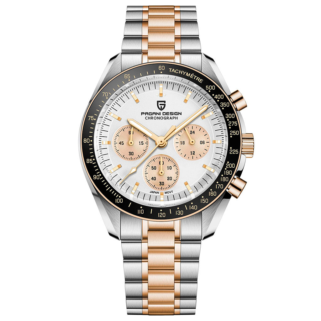 AutoWatch Speedster Gold White