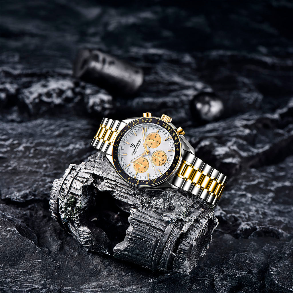 AutoWatch Speedster Gold White