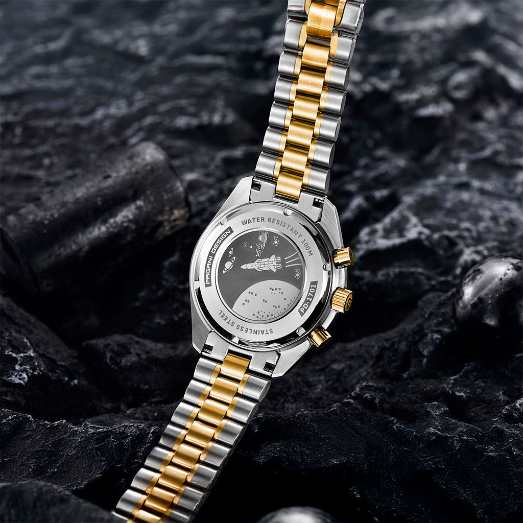 AutoWatch Speedster Gold White