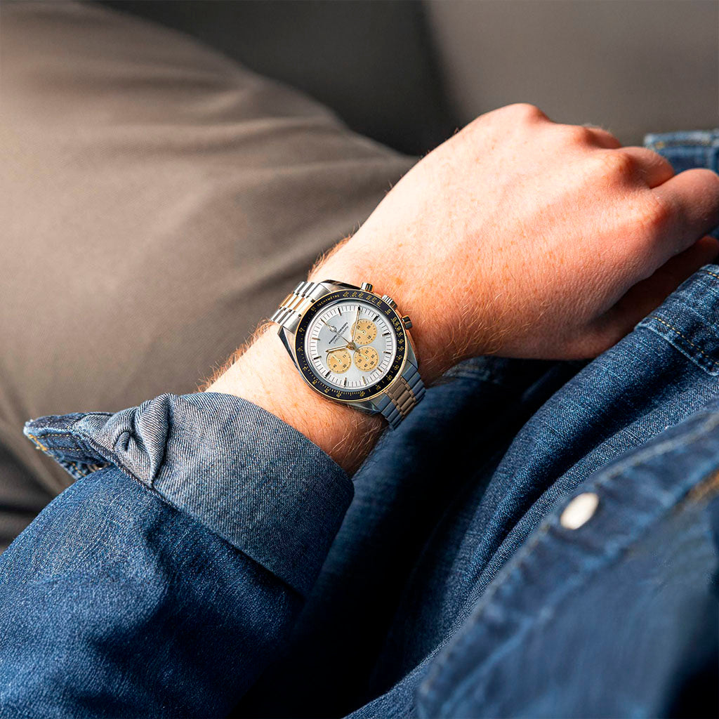 AutoWatch Speedster Gold White