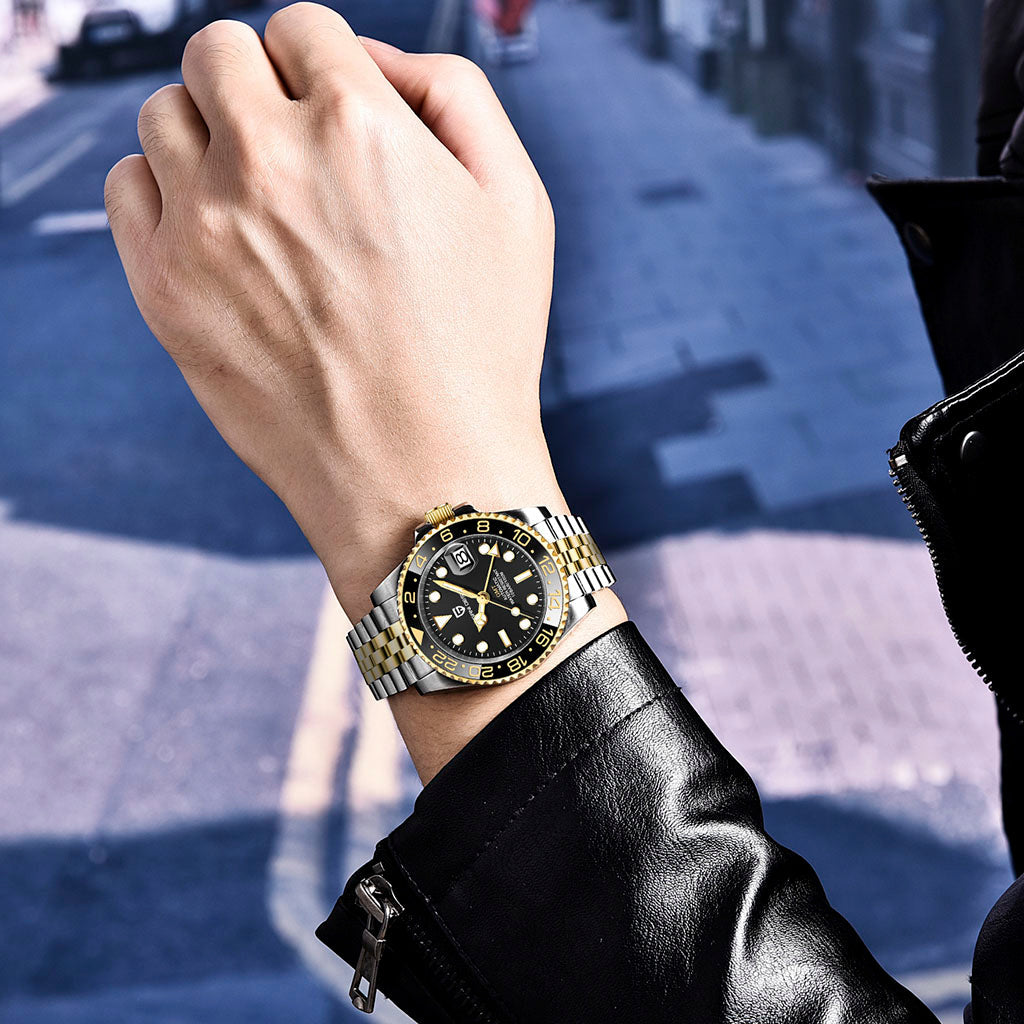 AutoWatch Skyborn Black Silver
